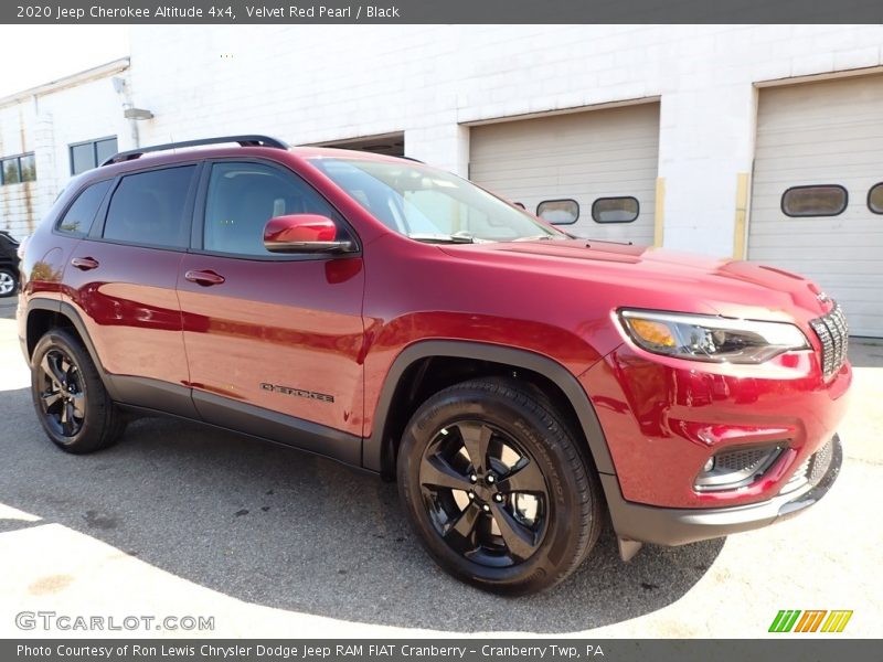 Velvet Red Pearl / Black 2020 Jeep Cherokee Altitude 4x4