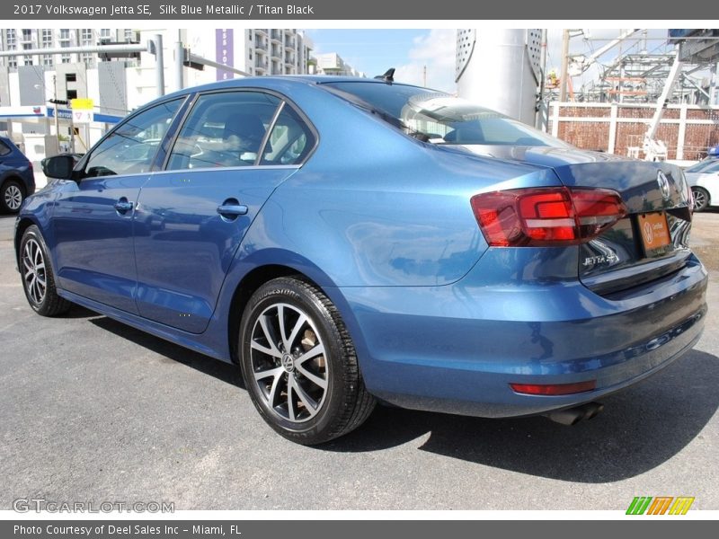 Silk Blue Metallic / Titan Black 2017 Volkswagen Jetta SE