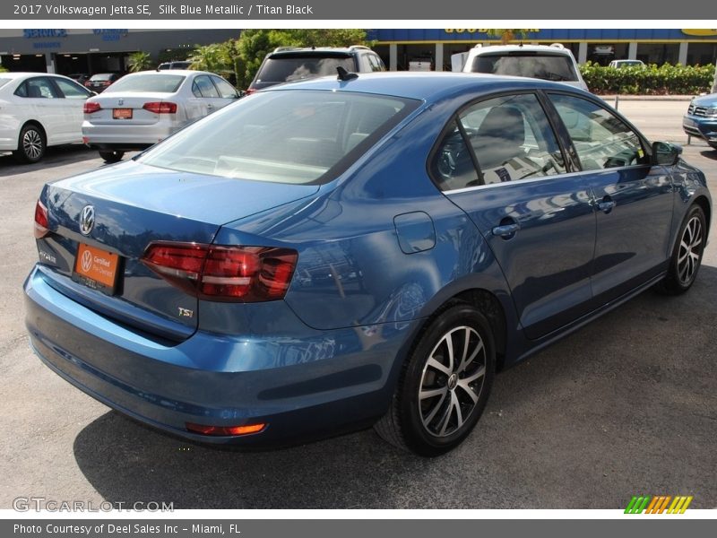 Silk Blue Metallic / Titan Black 2017 Volkswagen Jetta SE