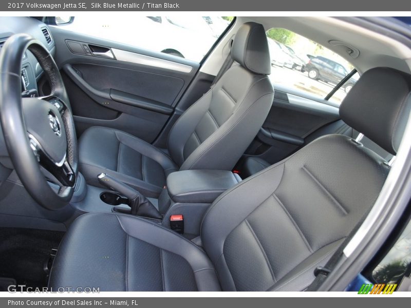 Silk Blue Metallic / Titan Black 2017 Volkswagen Jetta SE