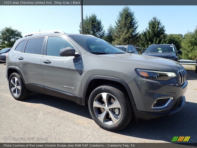 Sting-Gray / Black 2020 Jeep Cherokee Limited 4x4
