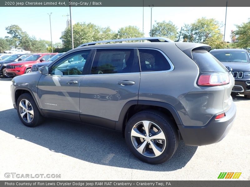 Sting-Gray / Black 2020 Jeep Cherokee Limited 4x4