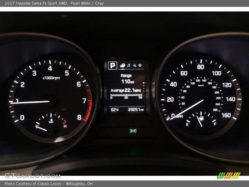  2017 Santa Fe Sport AWD AWD Gauges