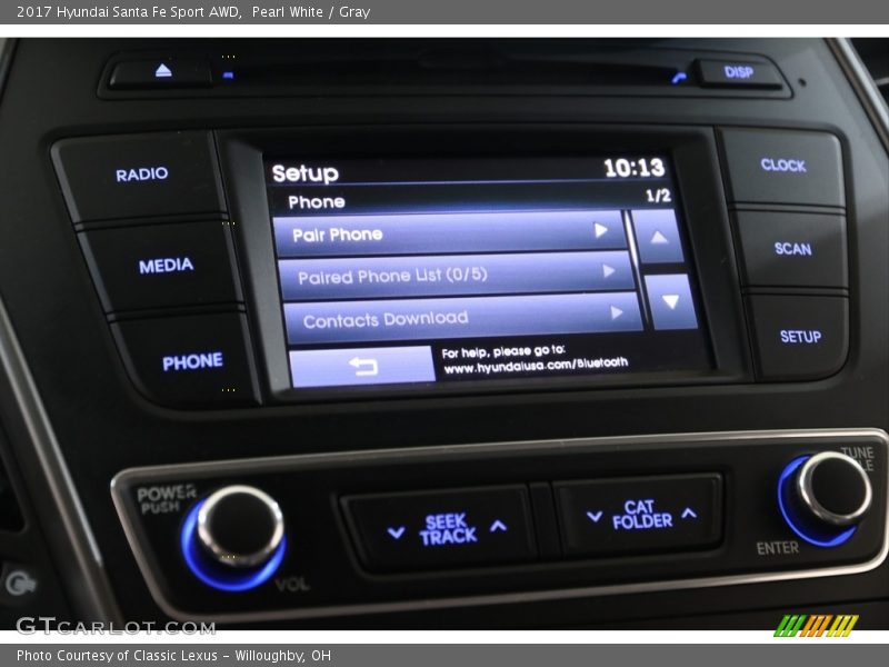 Controls of 2017 Santa Fe Sport AWD
