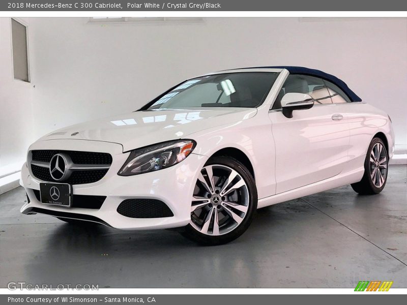 Polar White / Crystal Grey/Black 2018 Mercedes-Benz C 300 Cabriolet