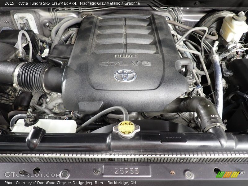 Magnetic Gray Metallic / Graphite 2015 Toyota Tundra SR5 CrewMax 4x4
