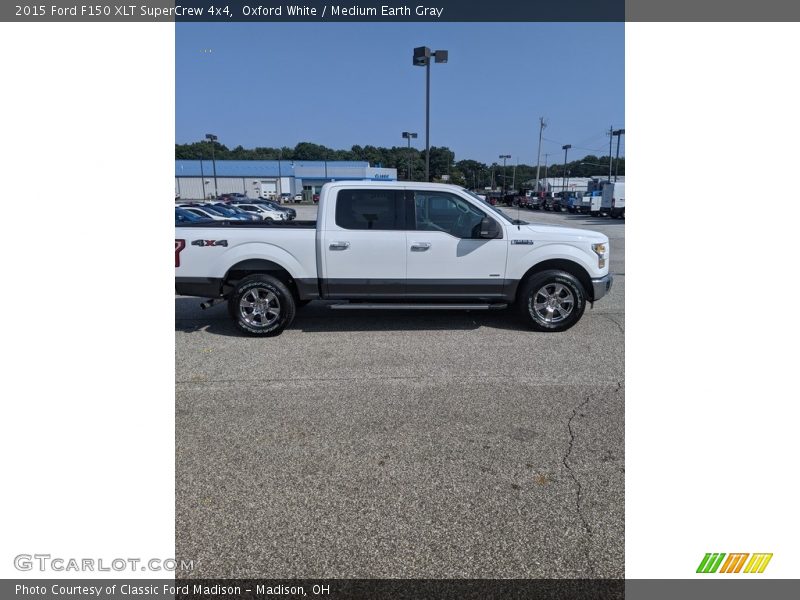Oxford White / Medium Earth Gray 2015 Ford F150 XLT SuperCrew 4x4