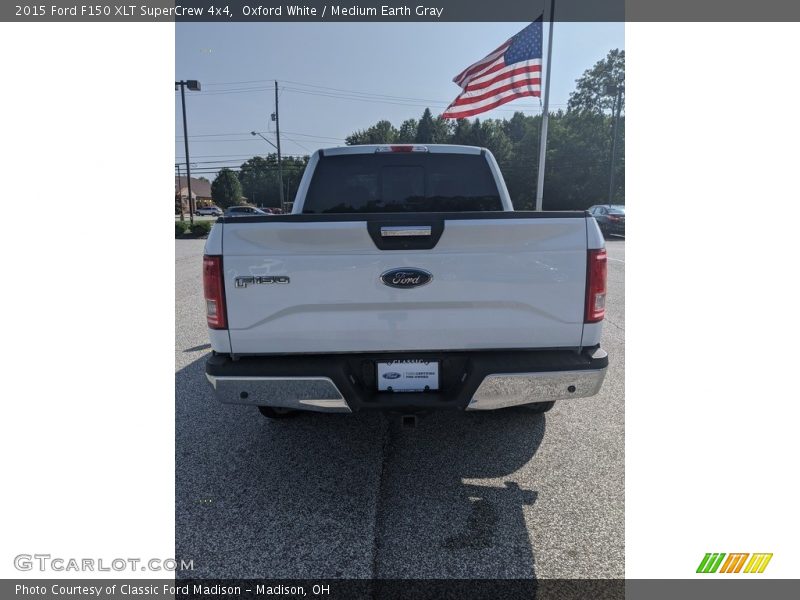 Oxford White / Medium Earth Gray 2015 Ford F150 XLT SuperCrew 4x4