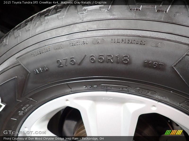 Magnetic Gray Metallic / Graphite 2015 Toyota Tundra SR5 CrewMax 4x4