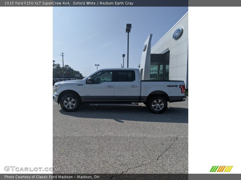 Oxford White / Medium Earth Gray 2015 Ford F150 XLT SuperCrew 4x4