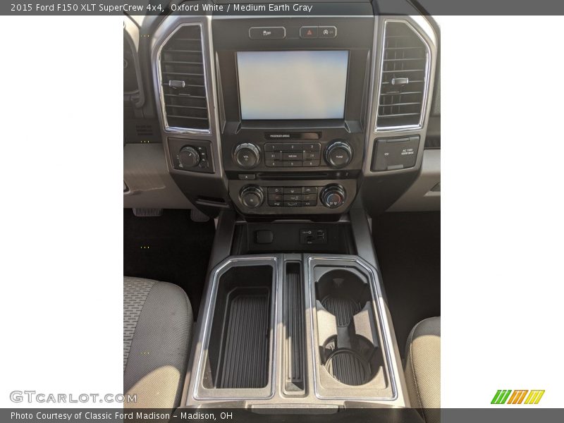 Oxford White / Medium Earth Gray 2015 Ford F150 XLT SuperCrew 4x4