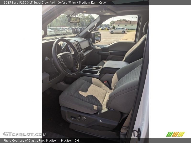 Oxford White / Medium Earth Gray 2015 Ford F150 XLT SuperCrew 4x4