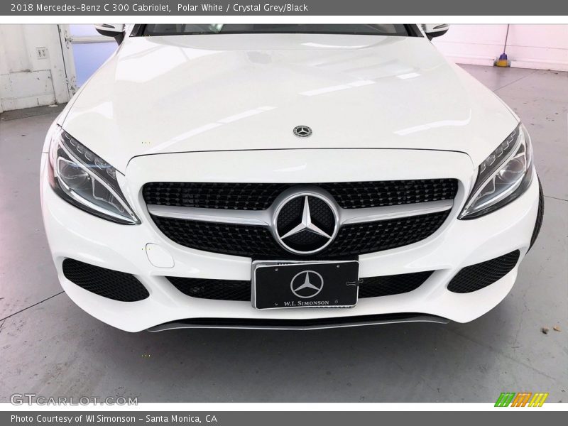 Polar White / Crystal Grey/Black 2018 Mercedes-Benz C 300 Cabriolet