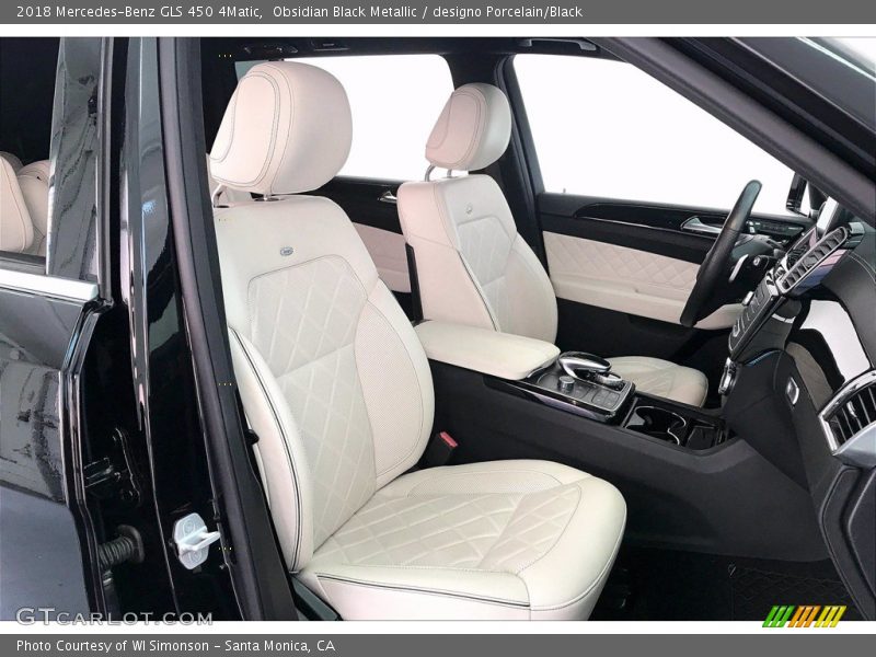 Obsidian Black Metallic / designo Porcelain/Black 2018 Mercedes-Benz GLS 450 4Matic