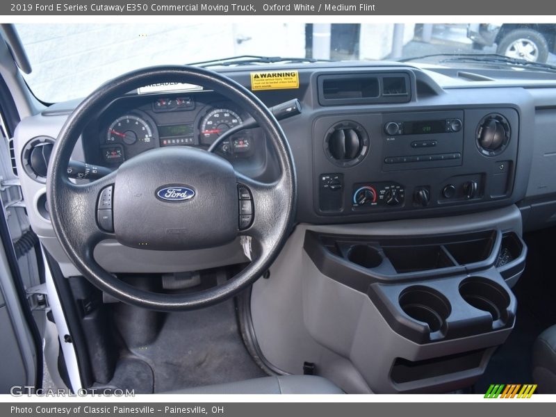 Oxford White / Medium Flint 2019 Ford E Series Cutaway E350 Commercial Moving Truck