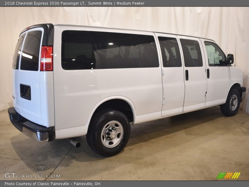 Summit White / Medium Pewter 2018 Chevrolet Express 3500 Passenger LT