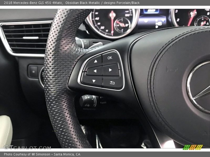 Obsidian Black Metallic / designo Porcelain/Black 2018 Mercedes-Benz GLS 450 4Matic