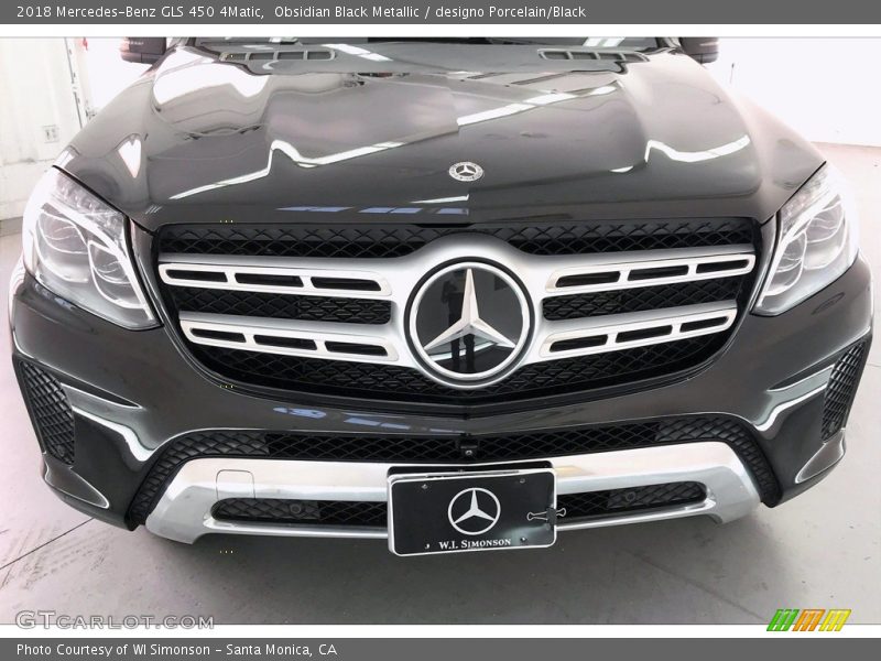 Obsidian Black Metallic / designo Porcelain/Black 2018 Mercedes-Benz GLS 450 4Matic