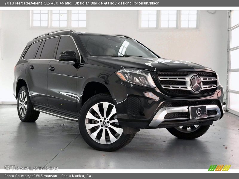 Obsidian Black Metallic / designo Porcelain/Black 2018 Mercedes-Benz GLS 450 4Matic