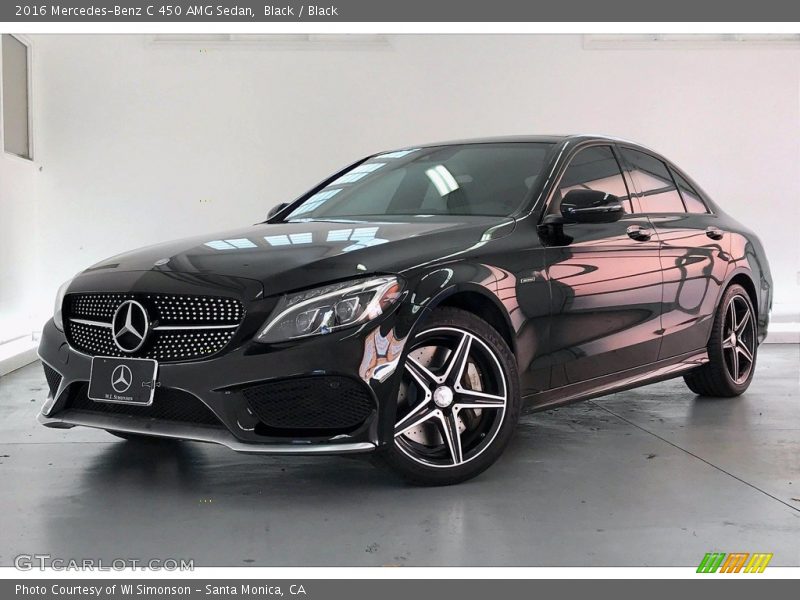 Black / Black 2016 Mercedes-Benz C 450 AMG Sedan