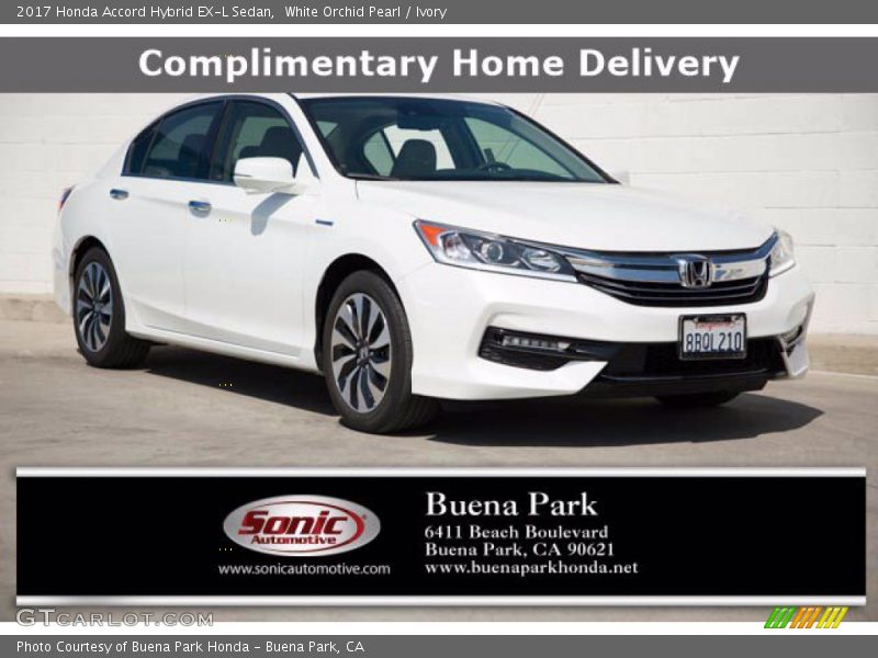 White Orchid Pearl / Ivory 2017 Honda Accord Hybrid EX-L Sedan