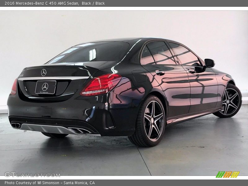 Black / Black 2016 Mercedes-Benz C 450 AMG Sedan