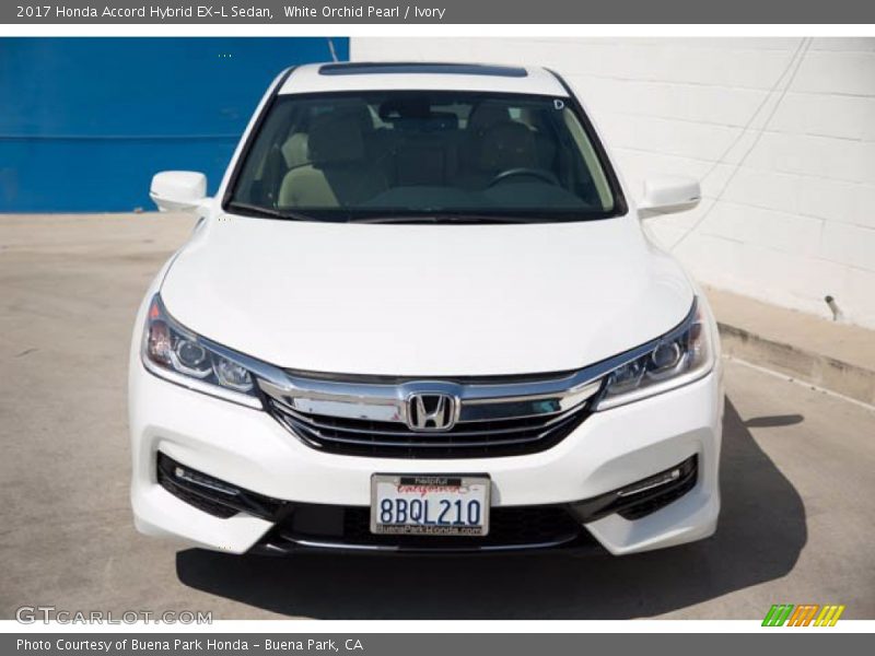 White Orchid Pearl / Ivory 2017 Honda Accord Hybrid EX-L Sedan