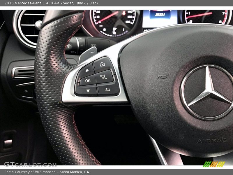 Black / Black 2016 Mercedes-Benz C 450 AMG Sedan