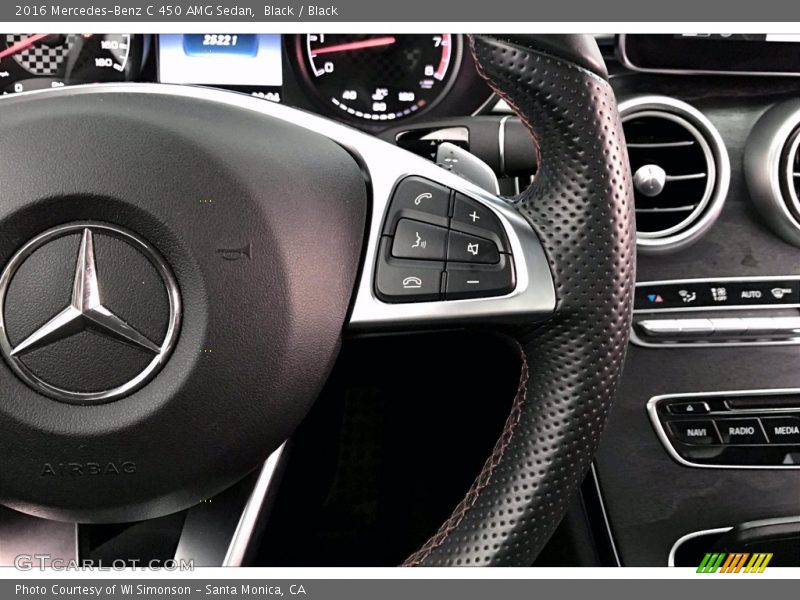 Black / Black 2016 Mercedes-Benz C 450 AMG Sedan