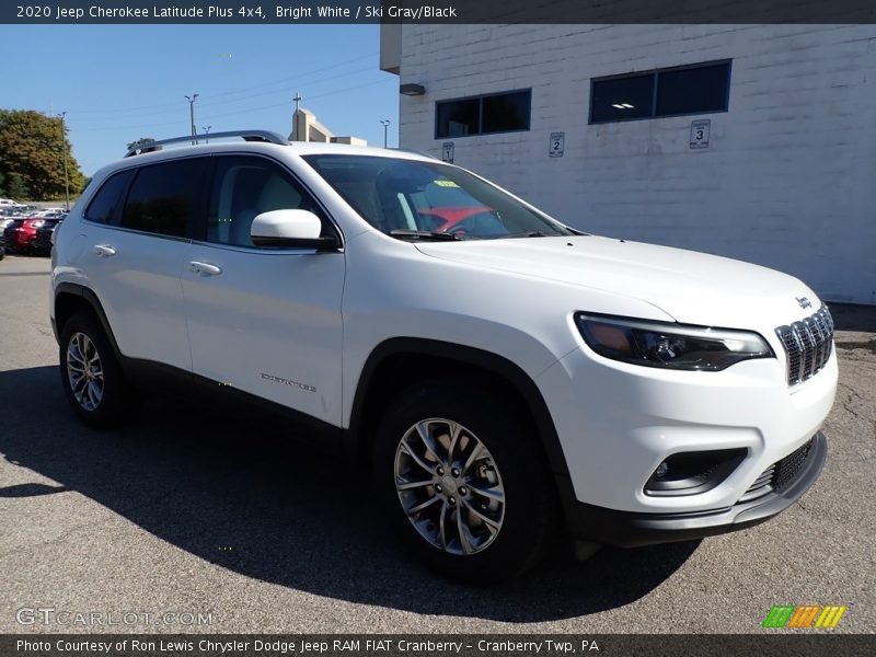 Bright White / Ski Gray/Black 2020 Jeep Cherokee Latitude Plus 4x4