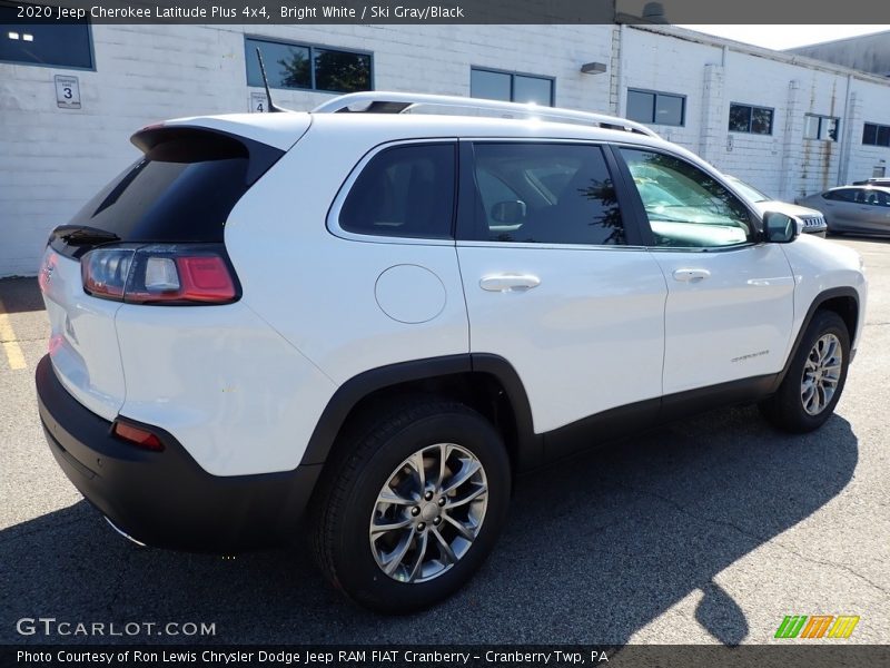 Bright White / Ski Gray/Black 2020 Jeep Cherokee Latitude Plus 4x4