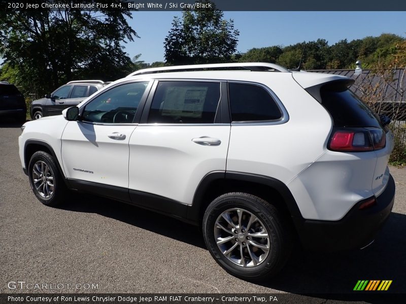 Bright White / Ski Gray/Black 2020 Jeep Cherokee Latitude Plus 4x4