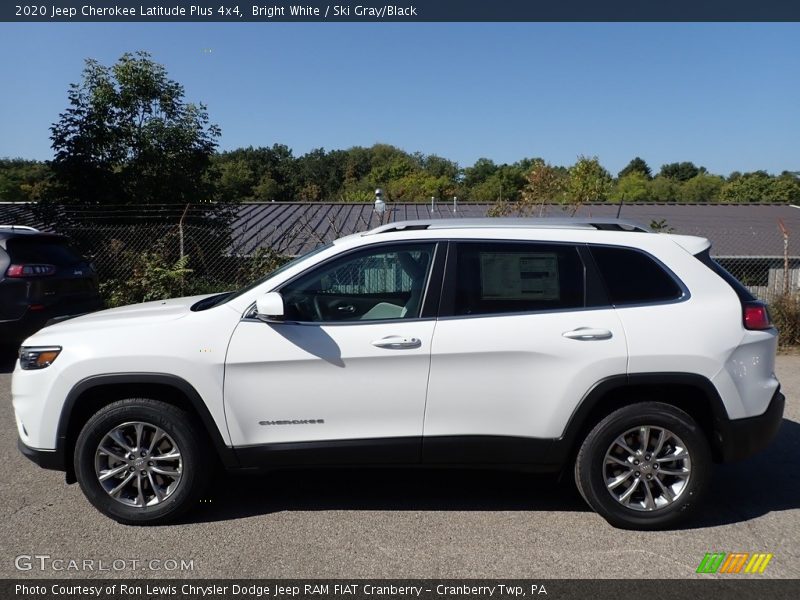 Bright White / Ski Gray/Black 2020 Jeep Cherokee Latitude Plus 4x4