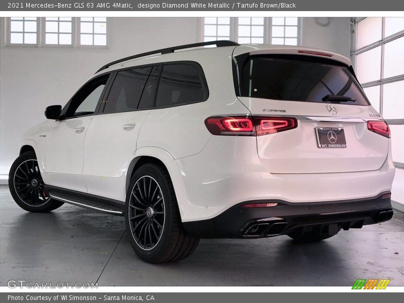 designo Diamond White Metallic / Tartufo Brown/Black 2021 Mercedes-Benz GLS 63 AMG 4Matic