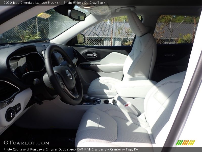 Bright White / Ski Gray/Black 2020 Jeep Cherokee Latitude Plus 4x4