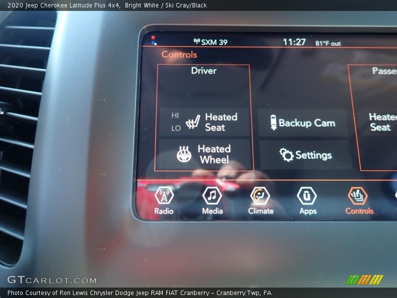Bright White / Ski Gray/Black 2020 Jeep Cherokee Latitude Plus 4x4