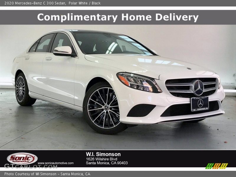 Polar White / Black 2020 Mercedes-Benz C 300 Sedan