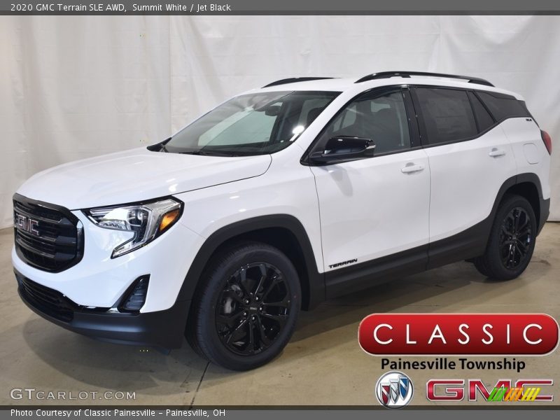 Summit White / Jet Black 2020 GMC Terrain SLE AWD
