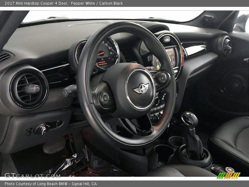 Pepper White / Carbon Black 2017 Mini Hardtop Cooper 4 Door