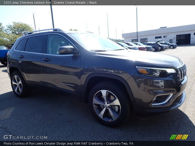 Granite Crystal Metallic / Black 2020 Jeep Cherokee Limited 4x4