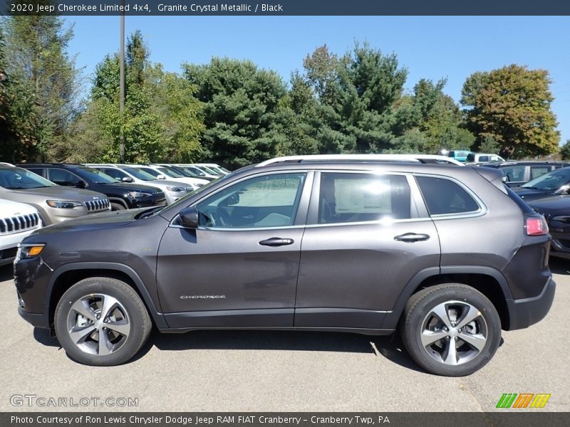 Granite Crystal Metallic / Black 2020 Jeep Cherokee Limited 4x4