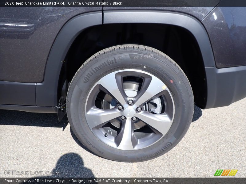 Granite Crystal Metallic / Black 2020 Jeep Cherokee Limited 4x4