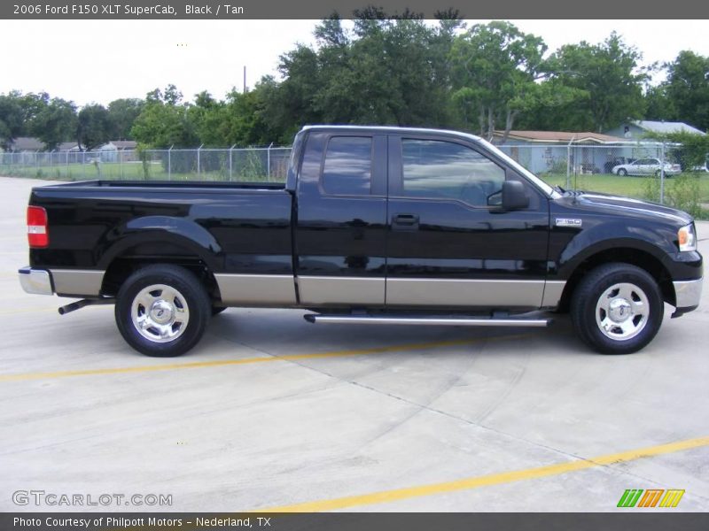 Black / Tan 2006 Ford F150 XLT SuperCab