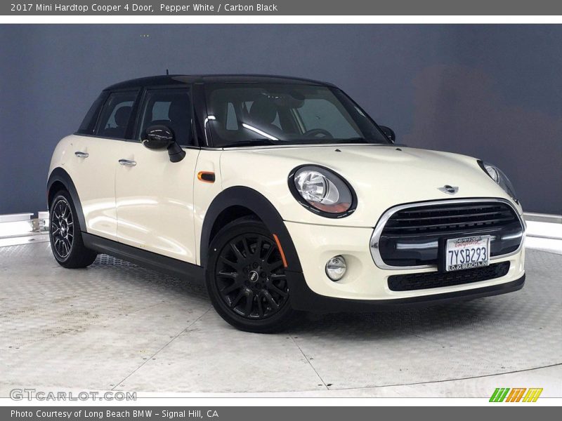 Pepper White / Carbon Black 2017 Mini Hardtop Cooper 4 Door