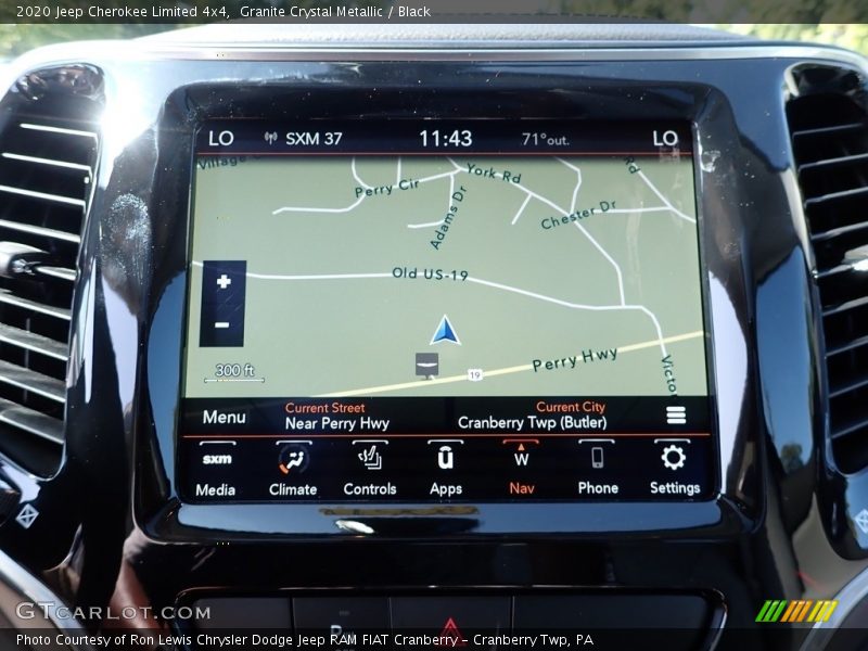 Granite Crystal Metallic / Black 2020 Jeep Cherokee Limited 4x4