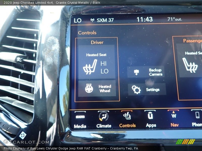 Granite Crystal Metallic / Black 2020 Jeep Cherokee Limited 4x4