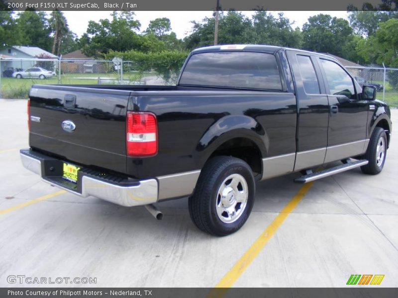 Black / Tan 2006 Ford F150 XLT SuperCab