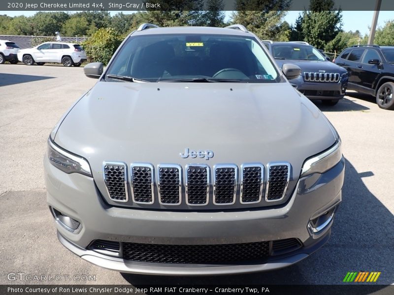 Sting-Gray / Black 2020 Jeep Cherokee Limited 4x4