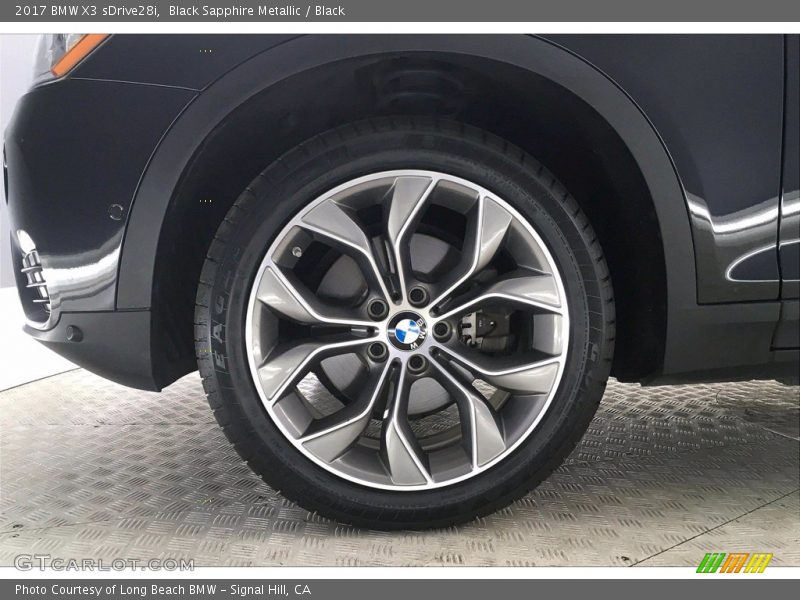 Black Sapphire Metallic / Black 2017 BMW X3 sDrive28i