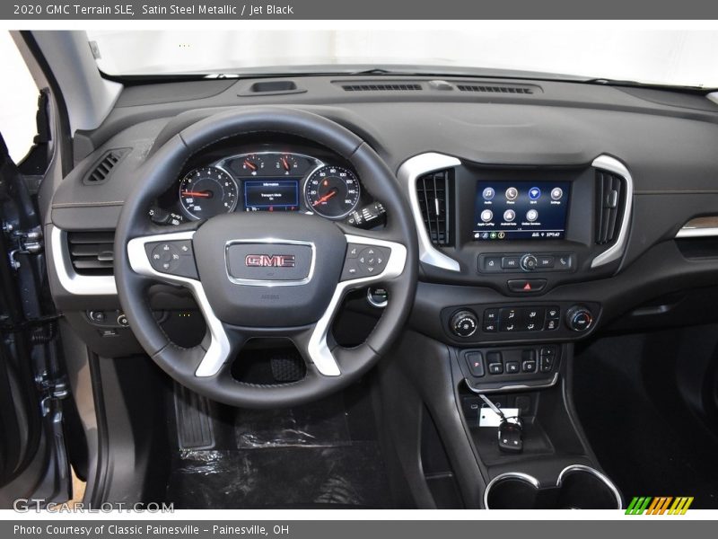Satin Steel Metallic / Jet Black 2020 GMC Terrain SLE